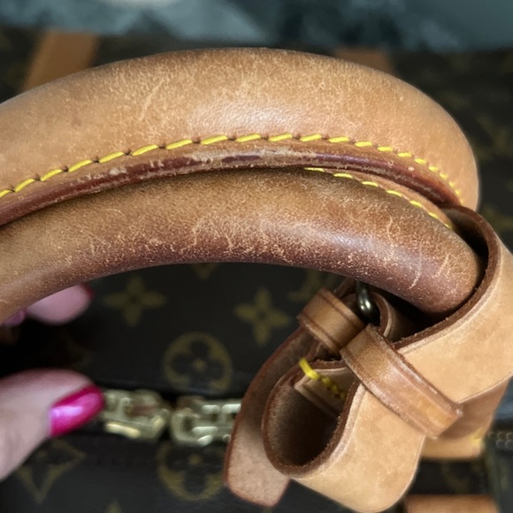 Authentic Louis Vuitton monogram Keepall 50 Boston Bag Luggage Tag Poignet Lock - Picture 7 of 14